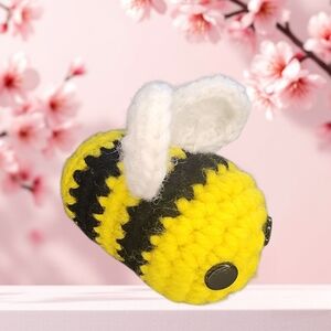 Crochet plush bumblebee